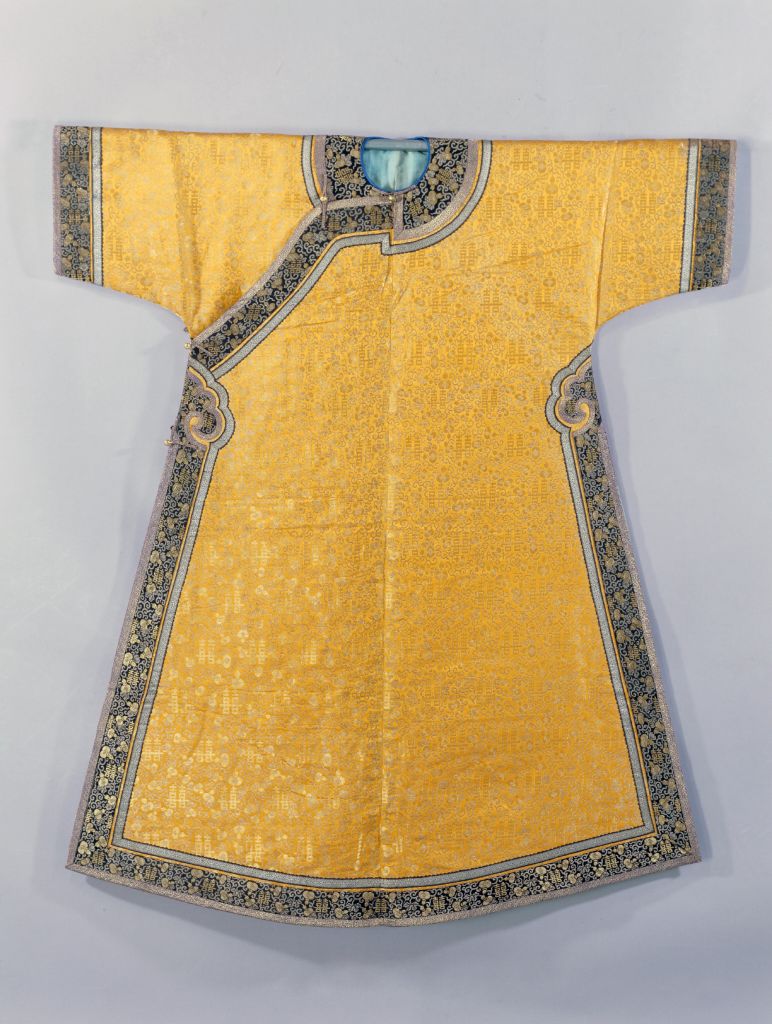 图片[1]-Yellow Gourd Double Happiness Weaving Gold Silk Cotton ‘0611’ Clothes-China Archive